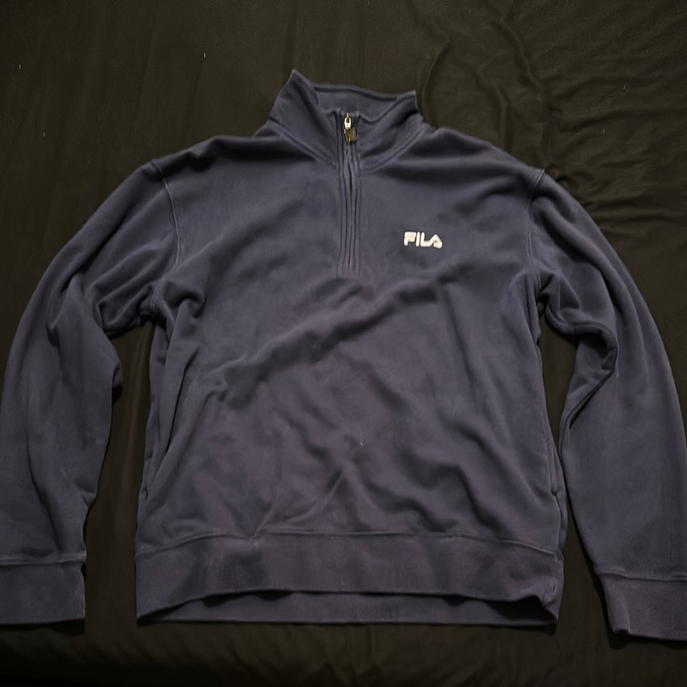 Fila Navy Quarter-Zip Pullover